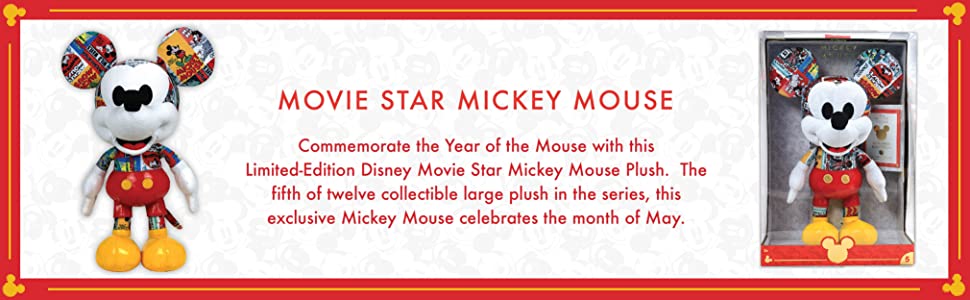 Disney Year of The Mouse Collector Plush - Movie Star Mickey Mouse [Toy, Ages 3+] Plushies Disney