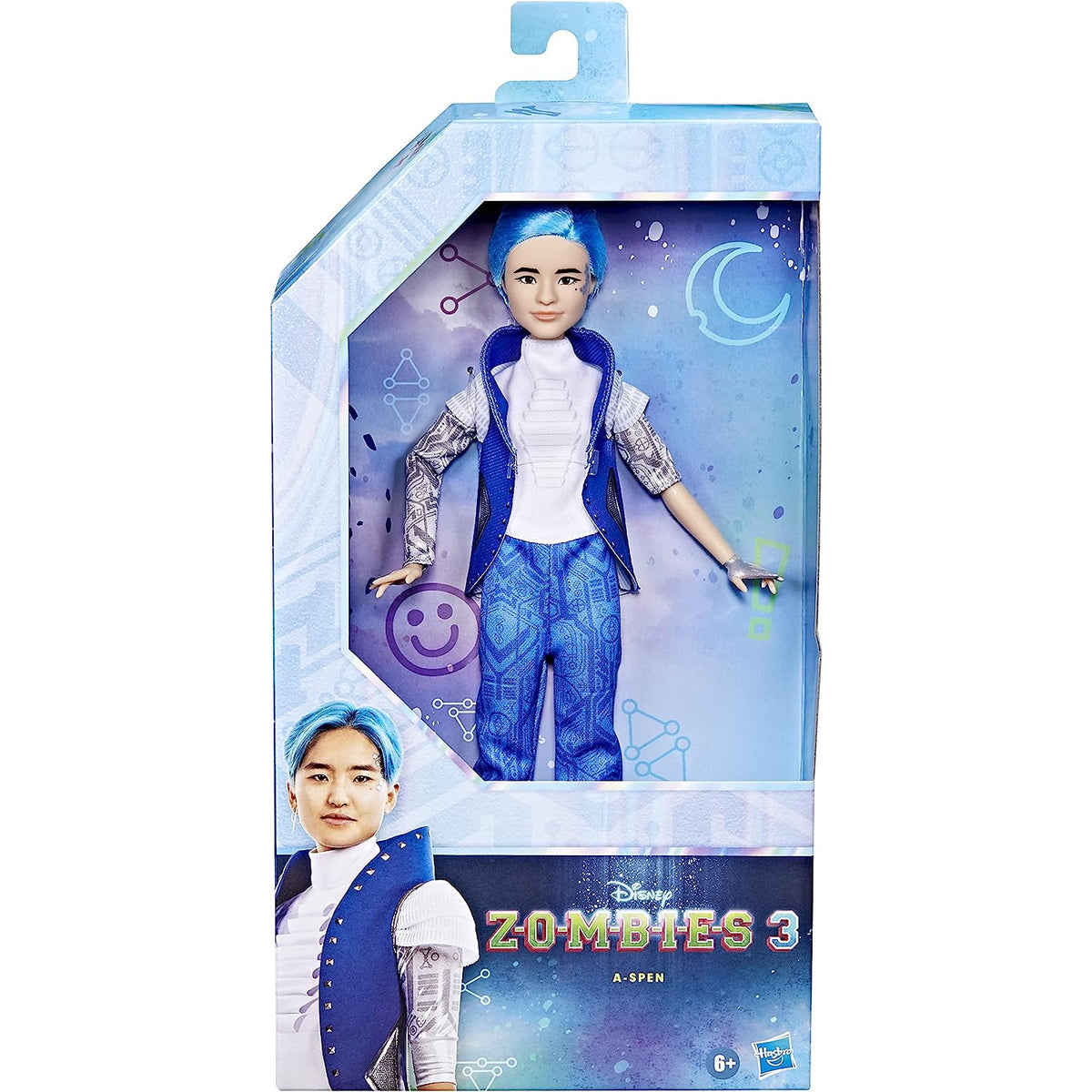 Disney Zombies 3 A-spen Fashion Doll - 12-Inch Doll with Blue Hair, Alien Outfit, and Accessories Toys & Games Hasbro