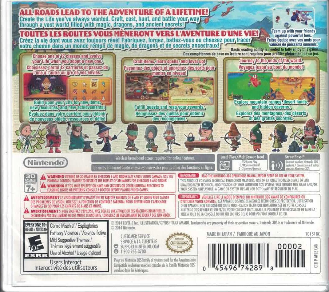 Fantasy Life [Nintendo 3DS] Nintendo 3DS Video Game Nintendo   