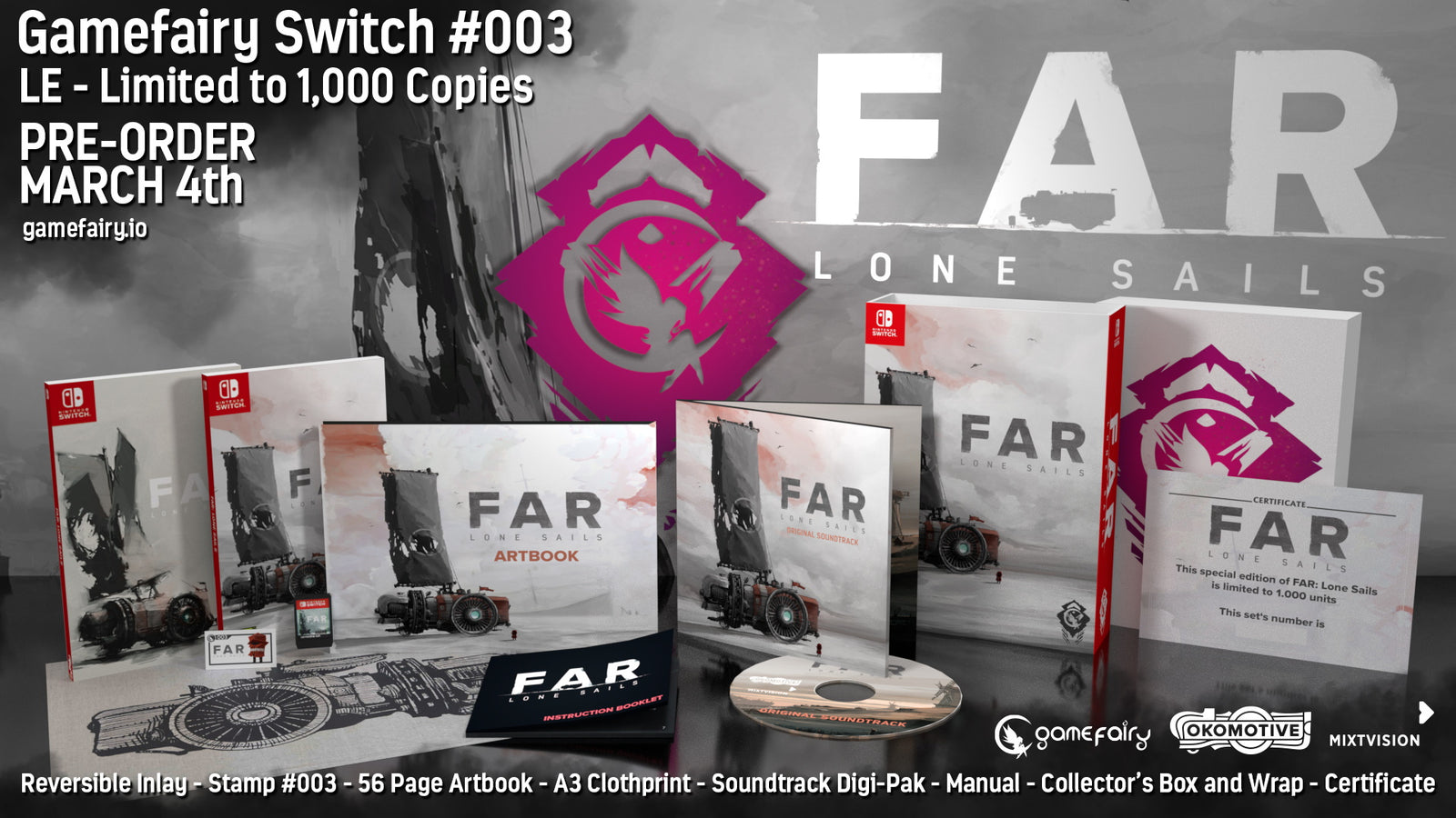 FAR: Lone Sails - Limited Edition [GAMEFAIRY #003] [Nintendo Switch] Nintendo Switch Video Game Gamefairy