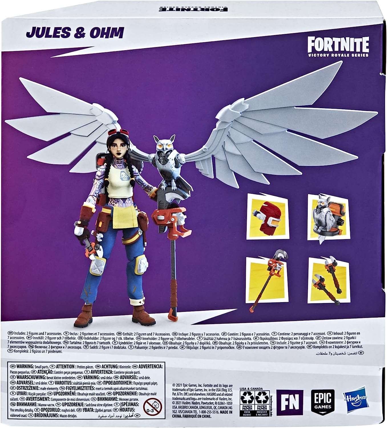 Fortnite Victory Royale Series: Jules and Ohm Deluxe Pack 6" Collectible Action Figures with Accessories Toys & Games Hasbro