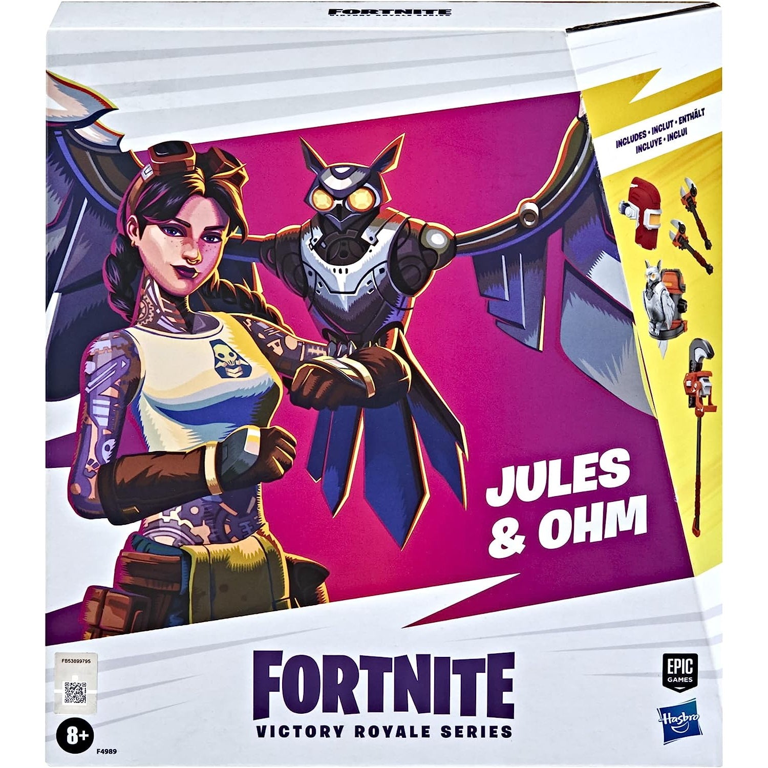 Fortnite Victory Royale Series: Jules and Ohm Deluxe Pack 6" Collectible Action Figures with Accessories Toys & Games Hasbro
