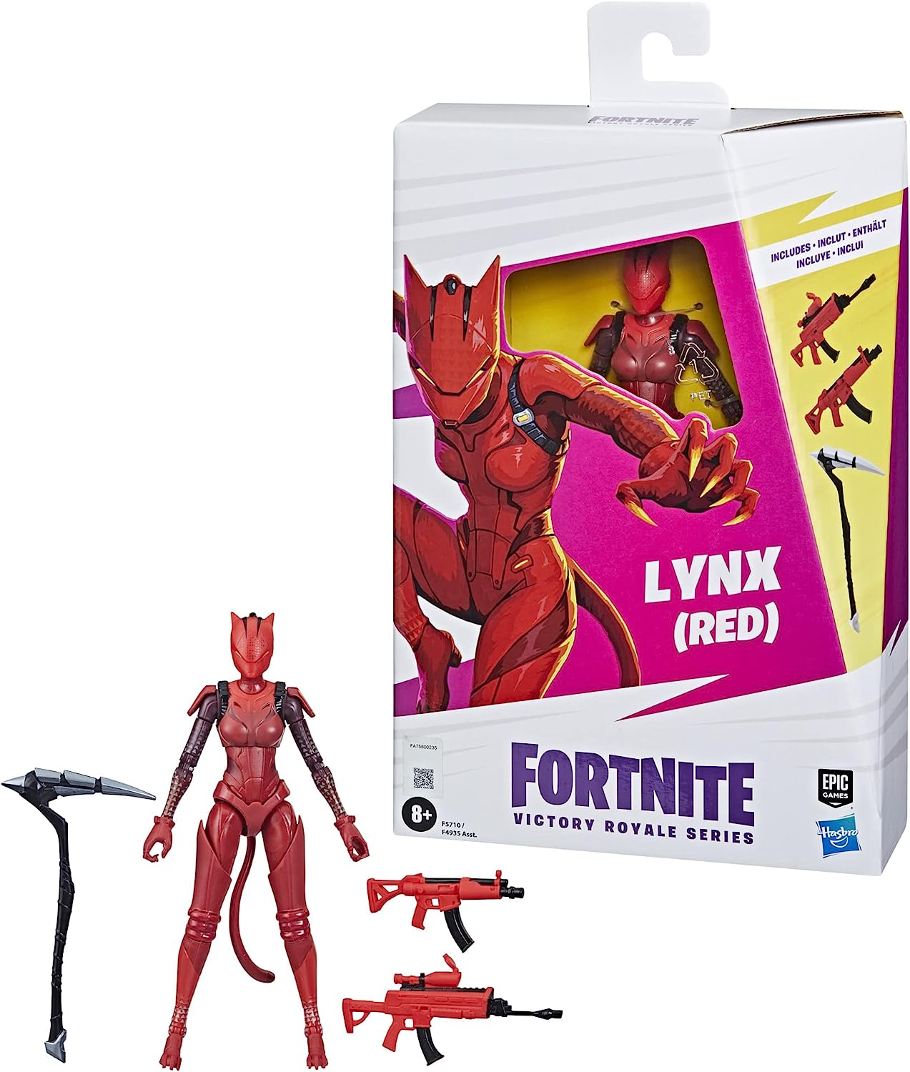 Fortnite Victory Royale Series: Lynx (Red) 6" Collectible Action Figure with Accessories Toys & Games Hasbro
