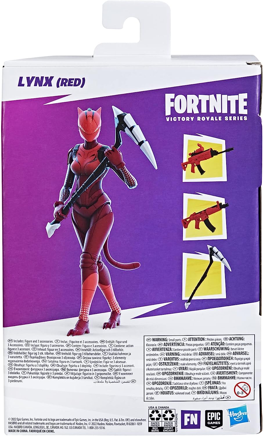 Fortnite Victory Royale Series: Lynx (Red) 6" Collectible Action Figure with Accessories Toys & Games Hasbro