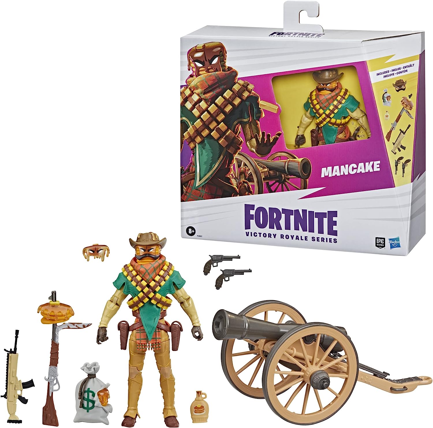 Fortnite Victory Royale Series: Mancake Deluxe Pack 6" Collectible Action Figure with Accessories Toys & Games Hasbro