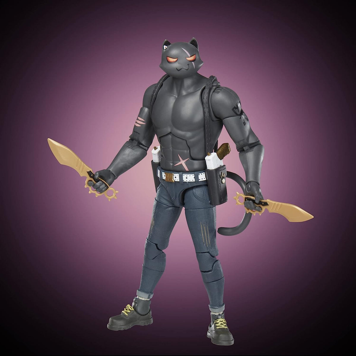 Fortnite Victory Royale Series: Meowscles (Shadow) Deluxe Pack 6" Collectible Action Figure with Accessories Toys & Games Hasbro