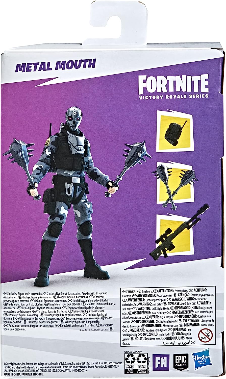 Fortnite Victory Royale Series: Metal Mouth 6" Collectible Action Figure with Accessories Toys & Games Hasbro