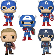 Funko POP! Marvel: Year of The Shield - Captain America Through The Ages - 5 Pack Toys & Games Funko