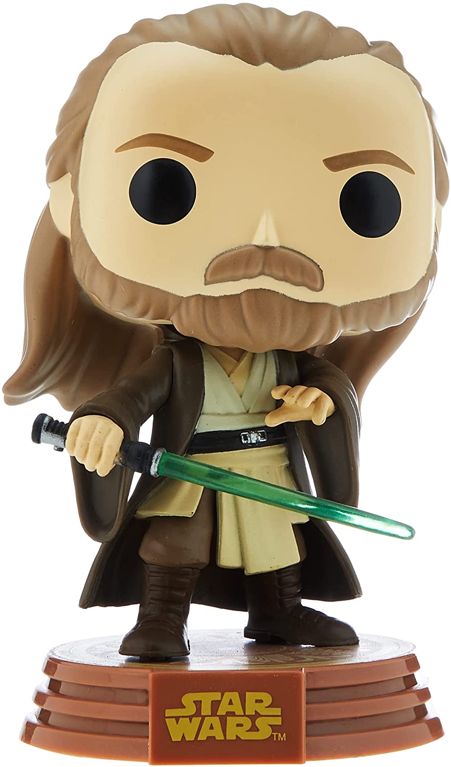 Funko POP! Star Wars: Qui-Gon Jinn (Tatooine) Vinyl Bobble-Head - Amazon Exclusive Toys & Games Funko