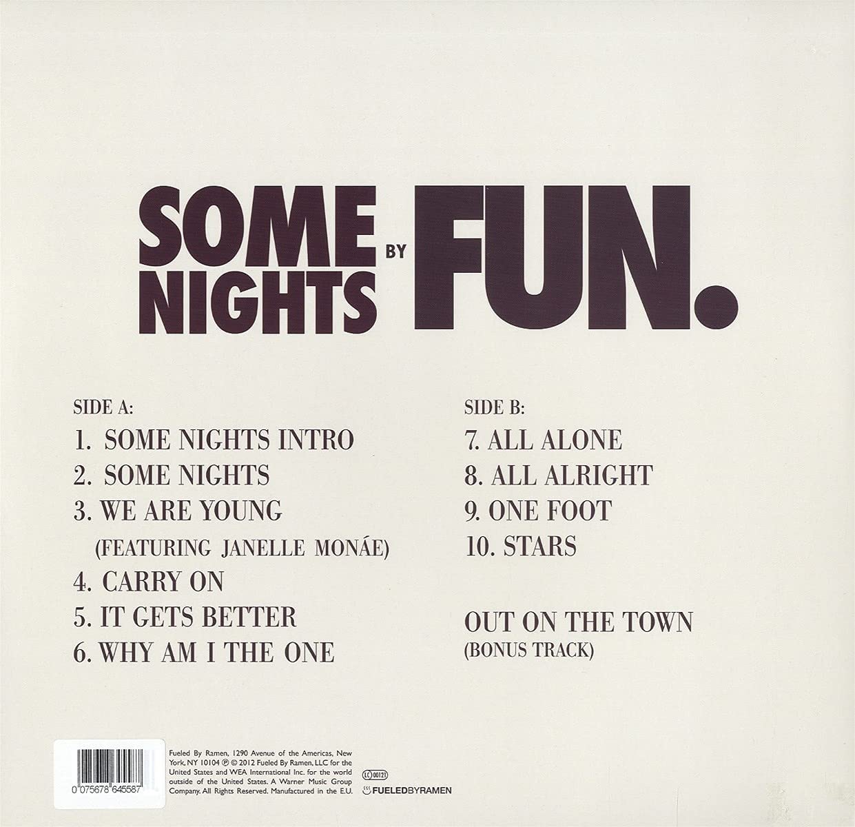 Fun. - Some Nights - Limited Edition Silver Vinyl [Audio Vinyl] Audio CD/Vinyl Fueled By Ramen   