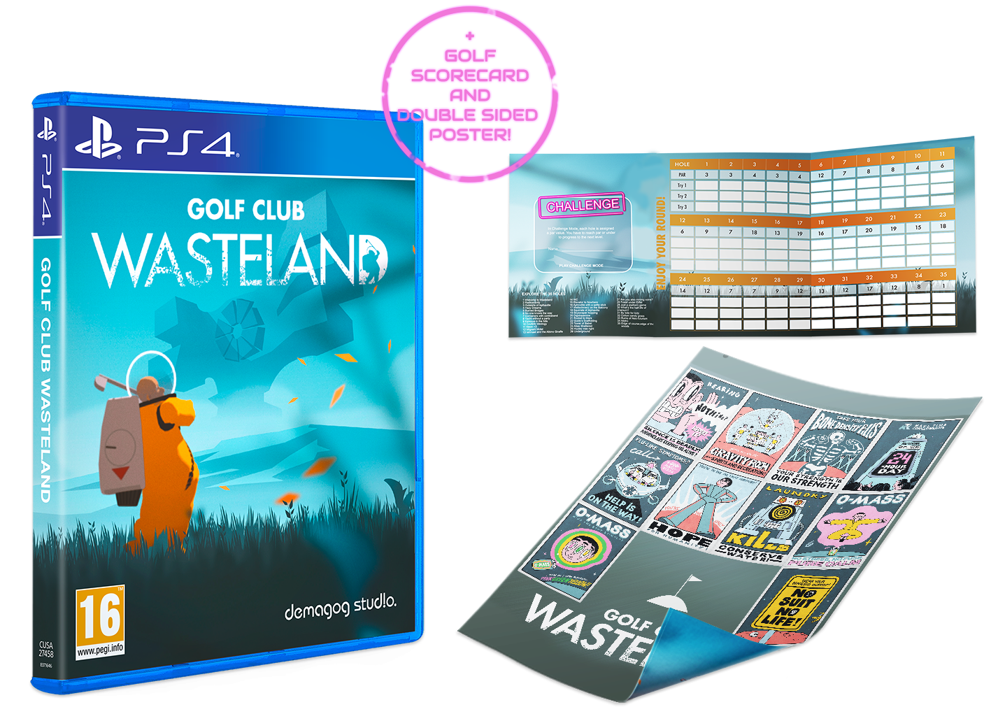 Golf Club: Wasteland [PlayStation 4] PlayStation 4 Video Game Red Art Games   