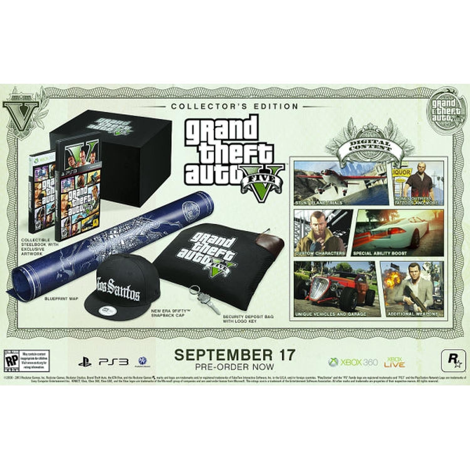 Grand Theft Auto V - Collector's Edition [PlayStation 3] PlayStation 3 Video Game Rockstar Games   