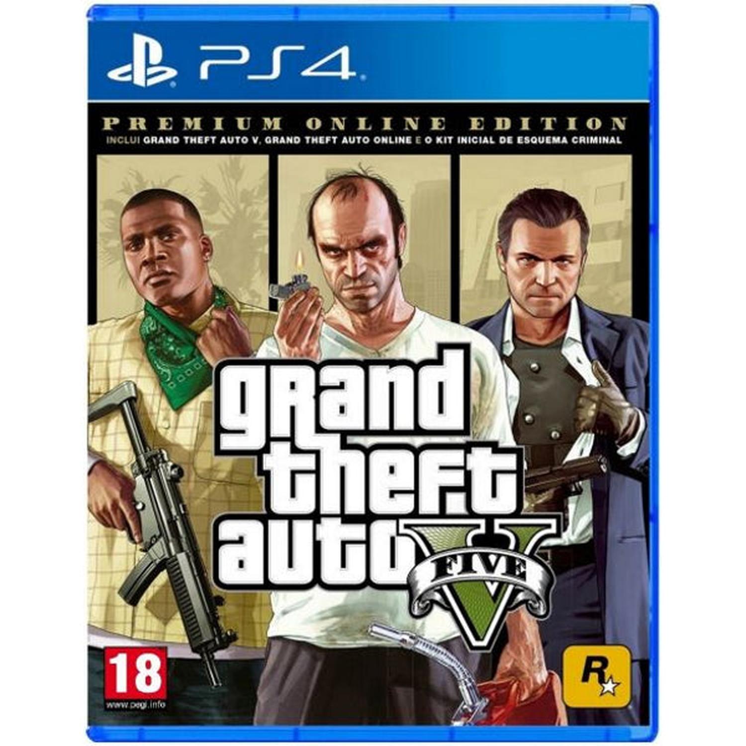 Grand Theft Auto V - Premium Online Edition [PlayStation 4] PlayStation 4 Video Game Rockstar Games   