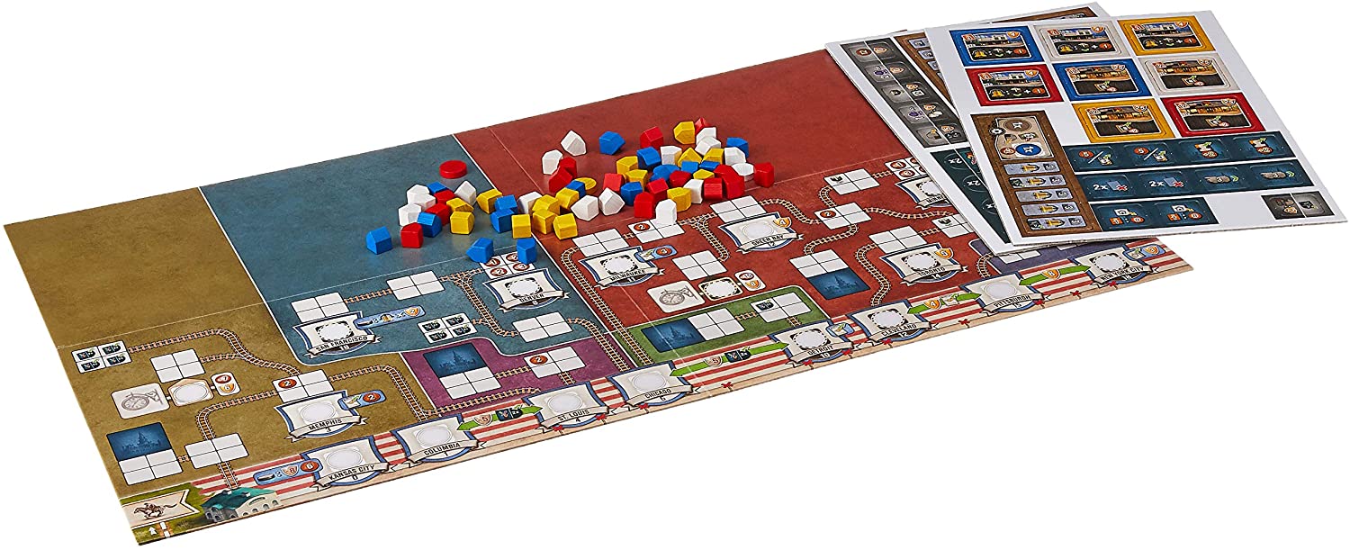 Great Western Trail: Rails to The North [Board Game, 2-4 Players] Board Game Stronghold Games   