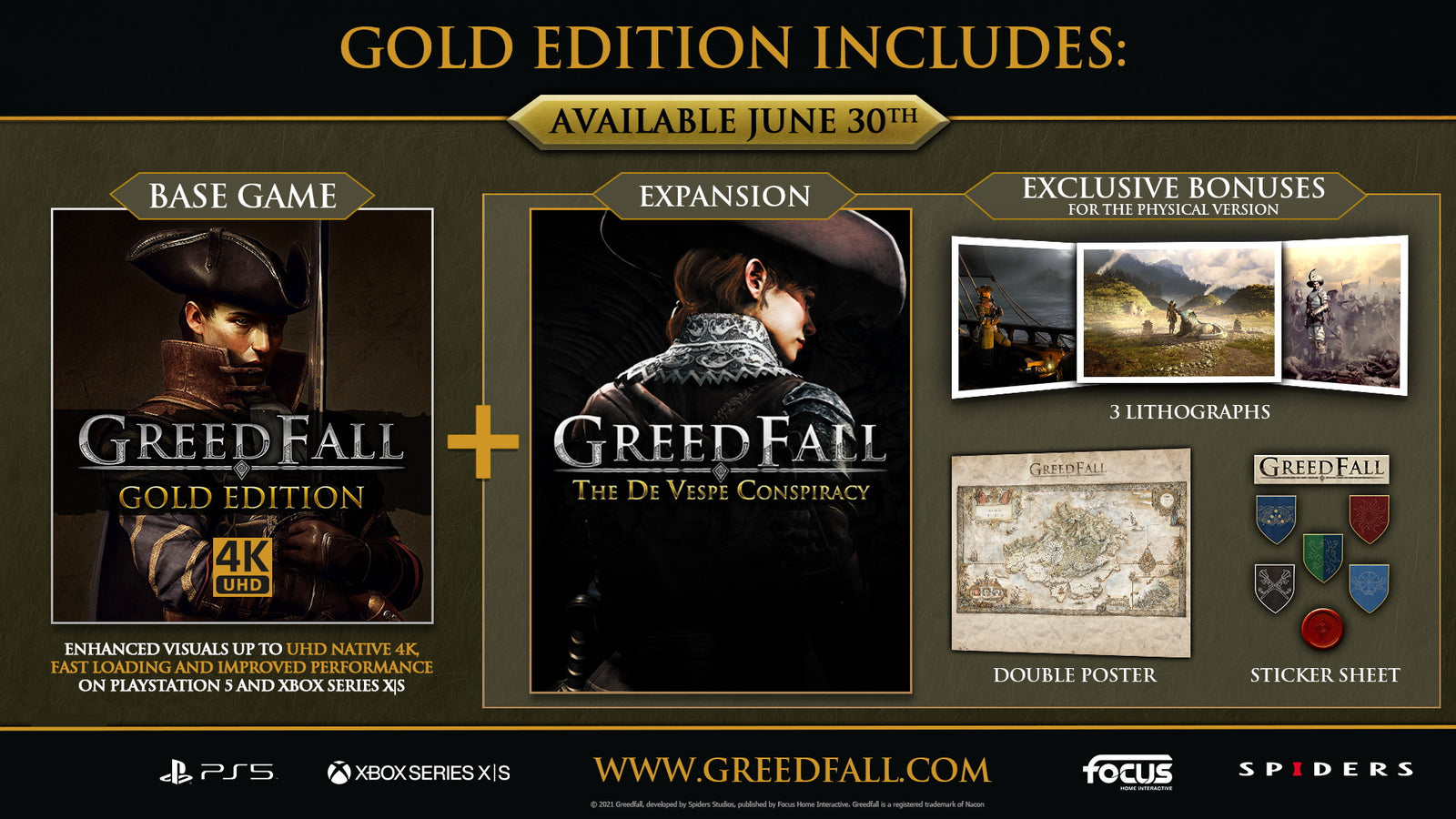 GreedFall - Gold Edition [Xbox One / Xbox Series X] Xbox Series X Video Game Maximum Games   