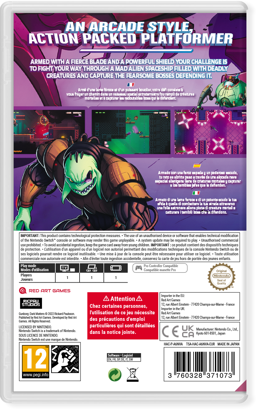 Gunborg: Dark Matters [Nintendo Switch] Nintendo Switch Video Game Red Art Games   