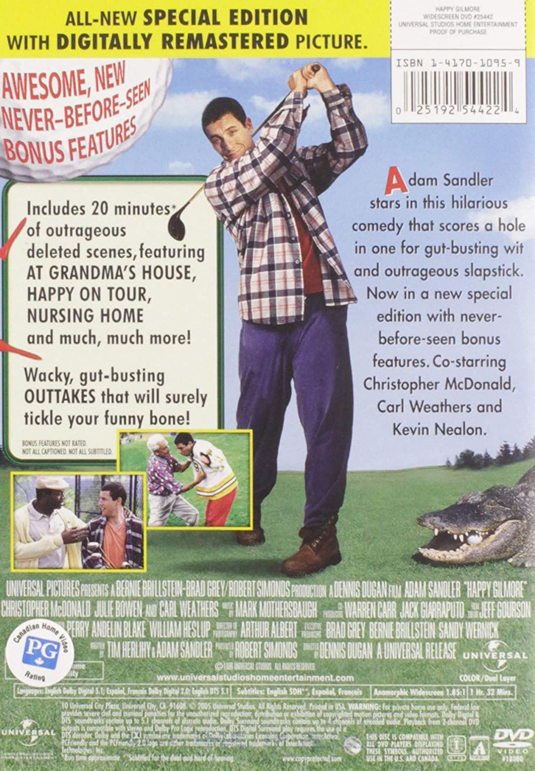 Happy Gilmore [DVD] DVDs & Blu-Rays Universal Studios   