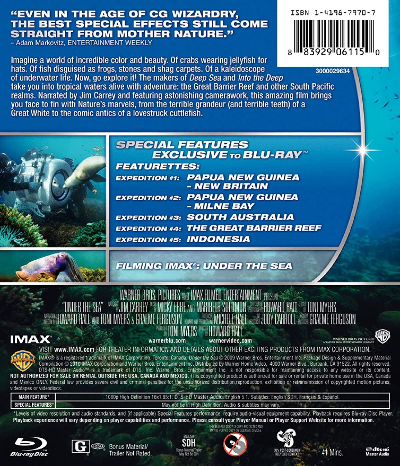IMAX: Under the Sea [Blu-ray] DVDs & Blu-Rays Warner Bros.   
