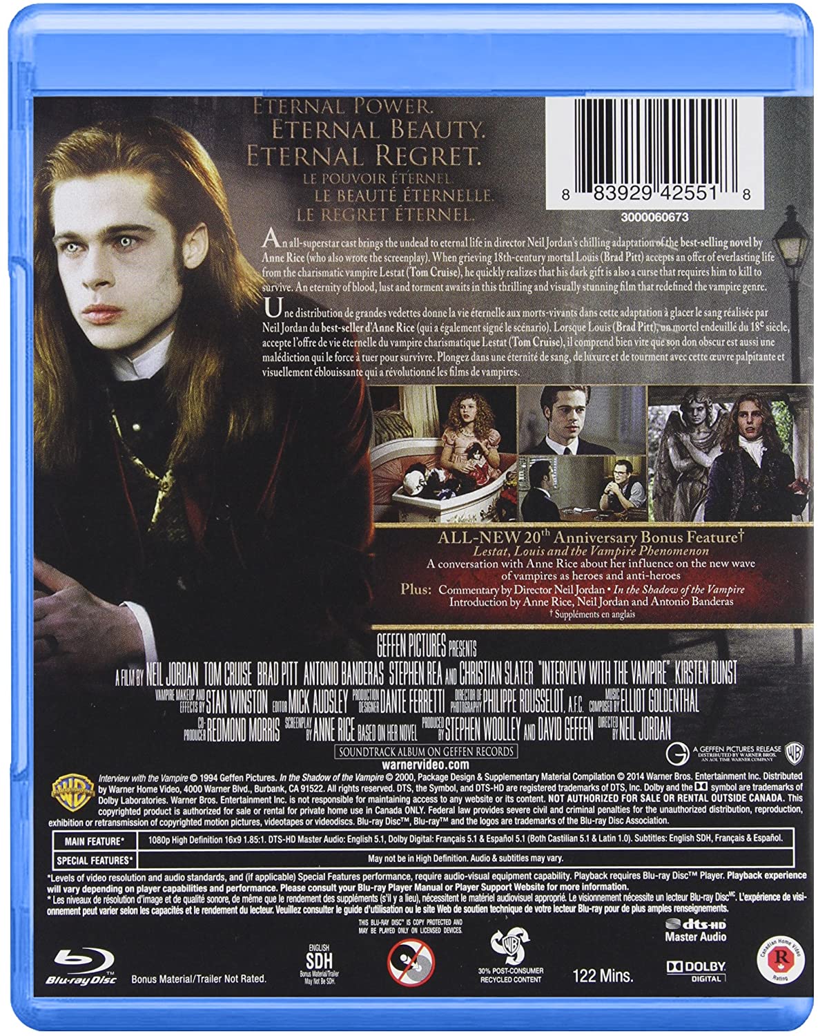 Interview with the Vampire -  20th Anniversary Edition [Blu-ray] DVDs & Blu-Rays Warner Bros.   