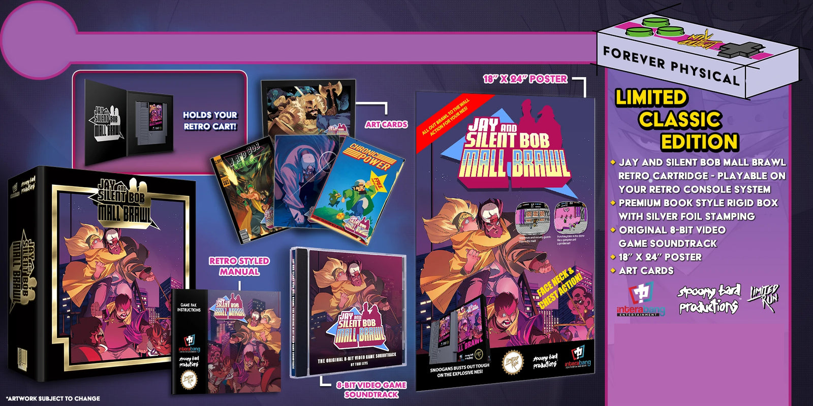 Jay and Silent Bob: Mall Brawl - Premium Edition [NES] NES Video Game Limited Run Games   