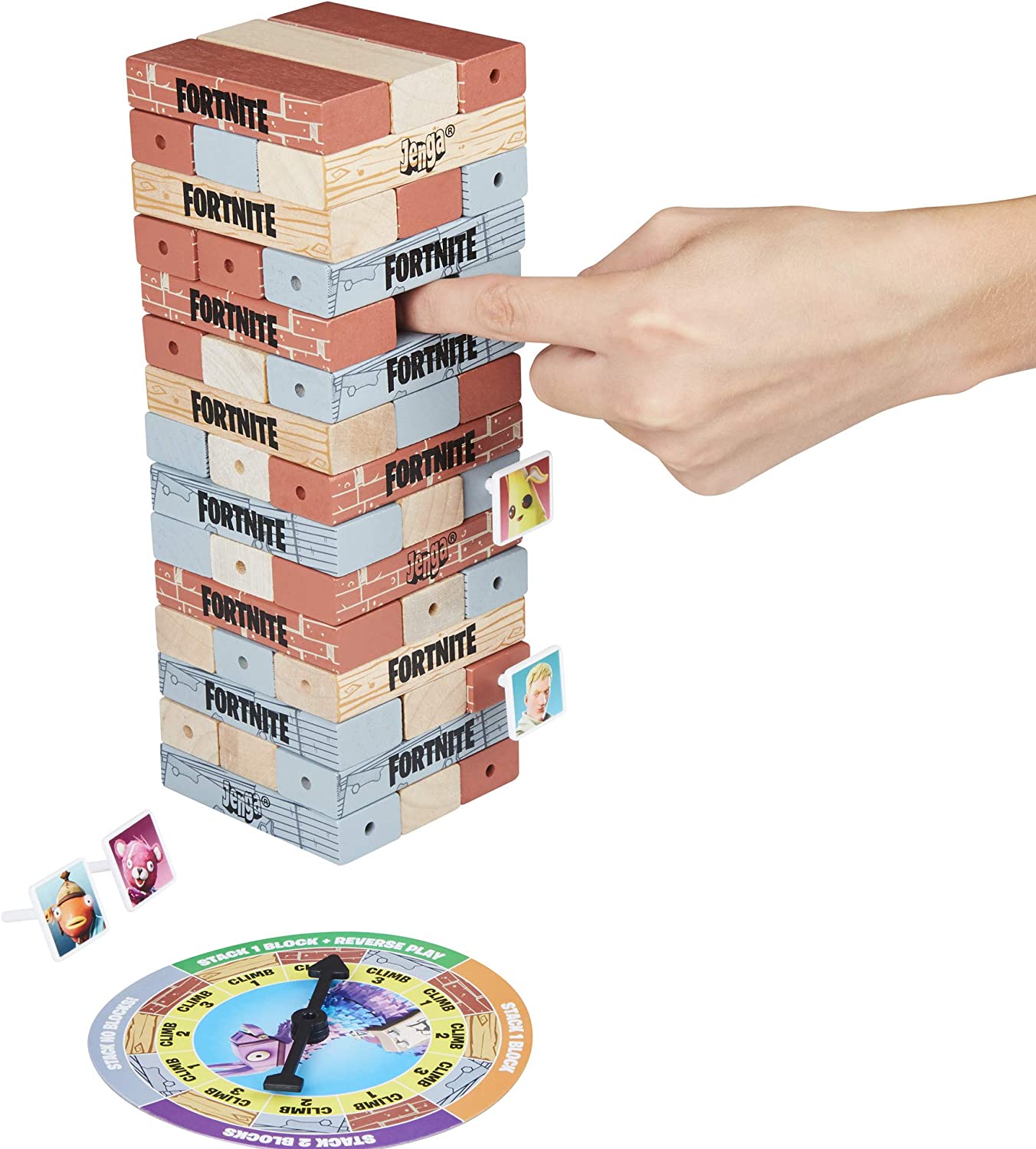 Jenga: Fortnite Edition [Game, 2-4 Players] Board Game Hasbro   