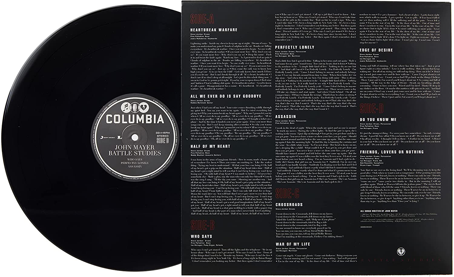 John Mayer - Battle Studies [Audio Vinyl] Audio CD/Vinyl Sony Music   