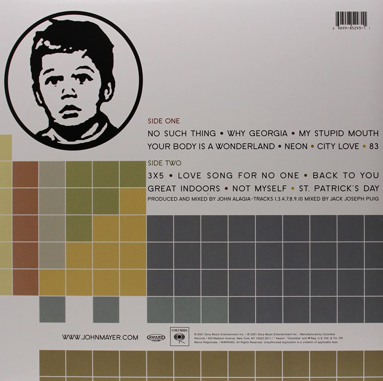 John Mayer - Room For Squares [Audio Vinyl] Audio CD/Vinyl Columbia Records   