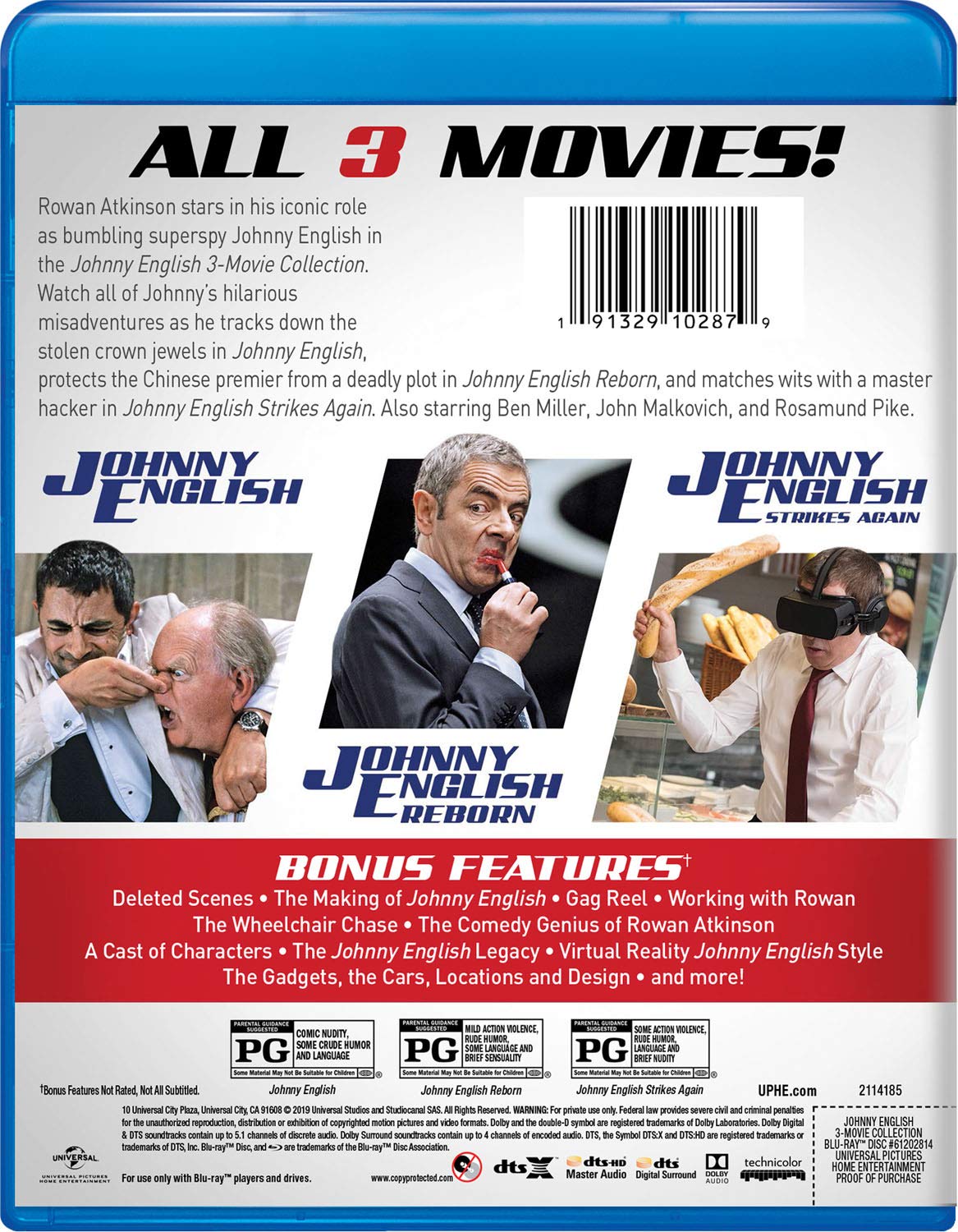 Johnny English: 3-Movie Collection [Blu-Ray Box Set] DVDs & Blu-Rays Universal Pictures   
