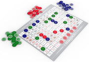 Jumbo Sequence Game - Tube Edition with Cushioned Mat, Cards and Chips [2-12 Players] Board Game Jax