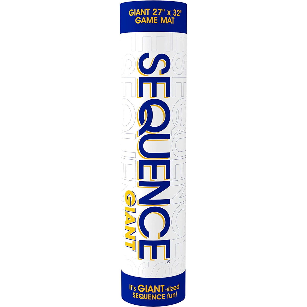 Jumbo Sequence Game - Tube Edition with Cushioned Mat, Cards and Chips [2-12 Players] Board Game Jax