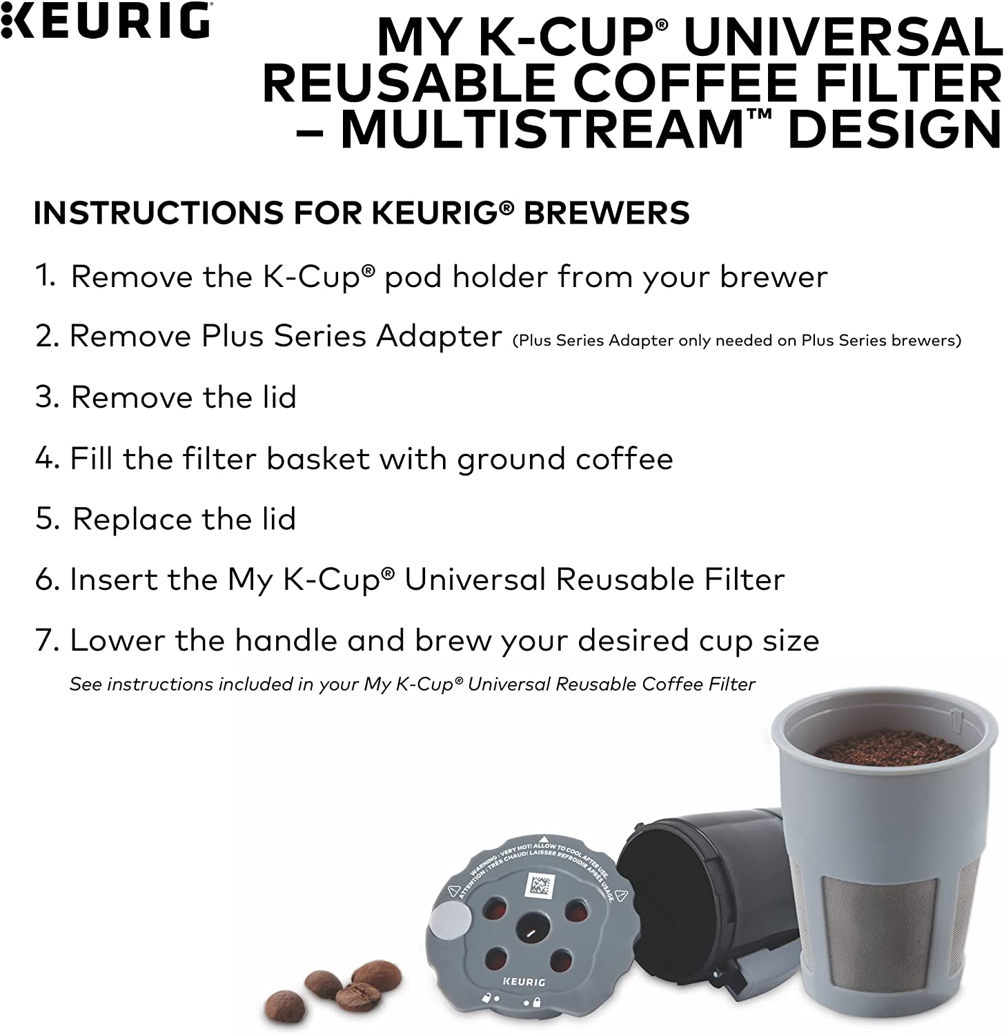 Keurig My K-Cup Universal Reusable Filter MultiStream Technology - Gray [House & Home] House & Home Keurig   