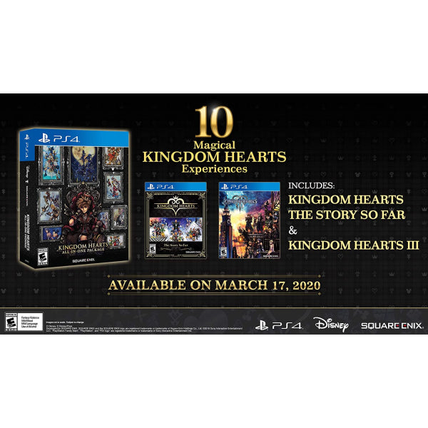 Kingdom Hearts: All-in-One Package [PlayStation 4] PlayStation 4 Video Game Square Enix
