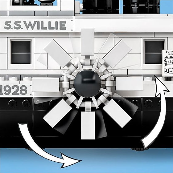 LEGO Ideas Disney Mickey Mouse: Steamboat Willie - 751 Piece Building Kit [LEGO, #21317] LEGO LEGO   