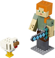 LEGO Minecraft: Alex BigFig with Chicken - 160 Piece Building Kit [LEGO, #21149] LEGO LEGO   