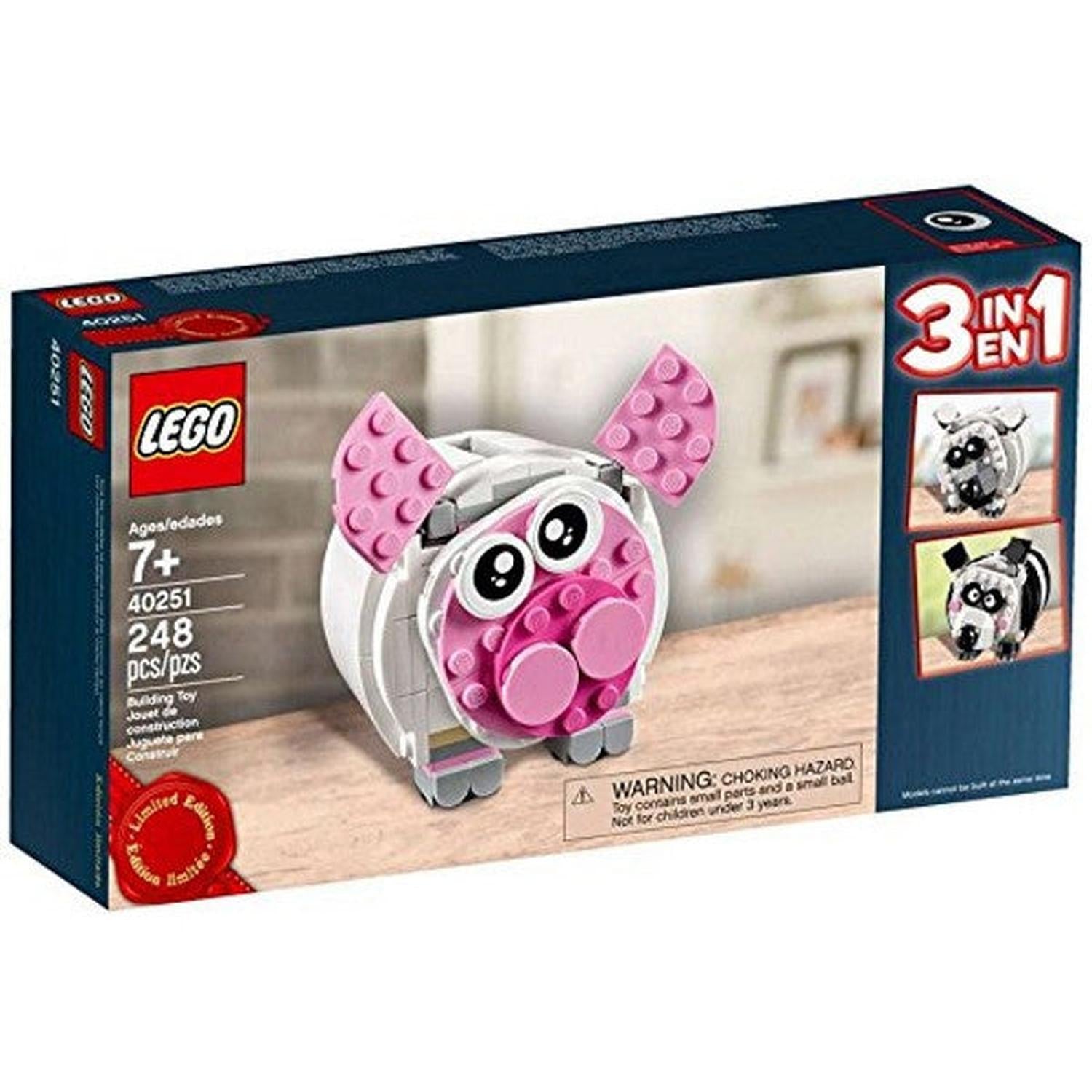 LEGO Mini Piggy Bank Limited Edition 3-in-1 248 Piece Building Kit [LEGO, #40251] LEGO LEGO   