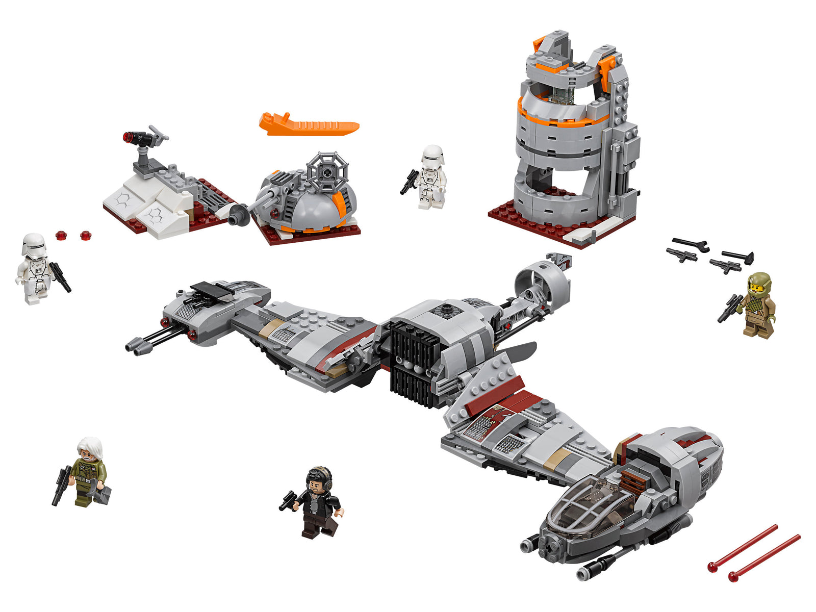 LEGO Star Wars: Defense of Crait - 746 Piece Building Kit [LEGO, #75202] LEGO LEGO   