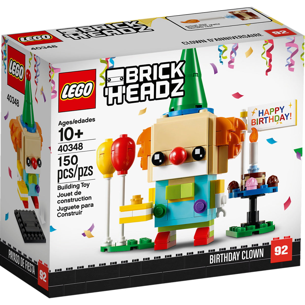 LEGO BrickHeadz: Birthday Clown - 150 Piece Building Kit [LEGO, #40348] LEGO LEGO   