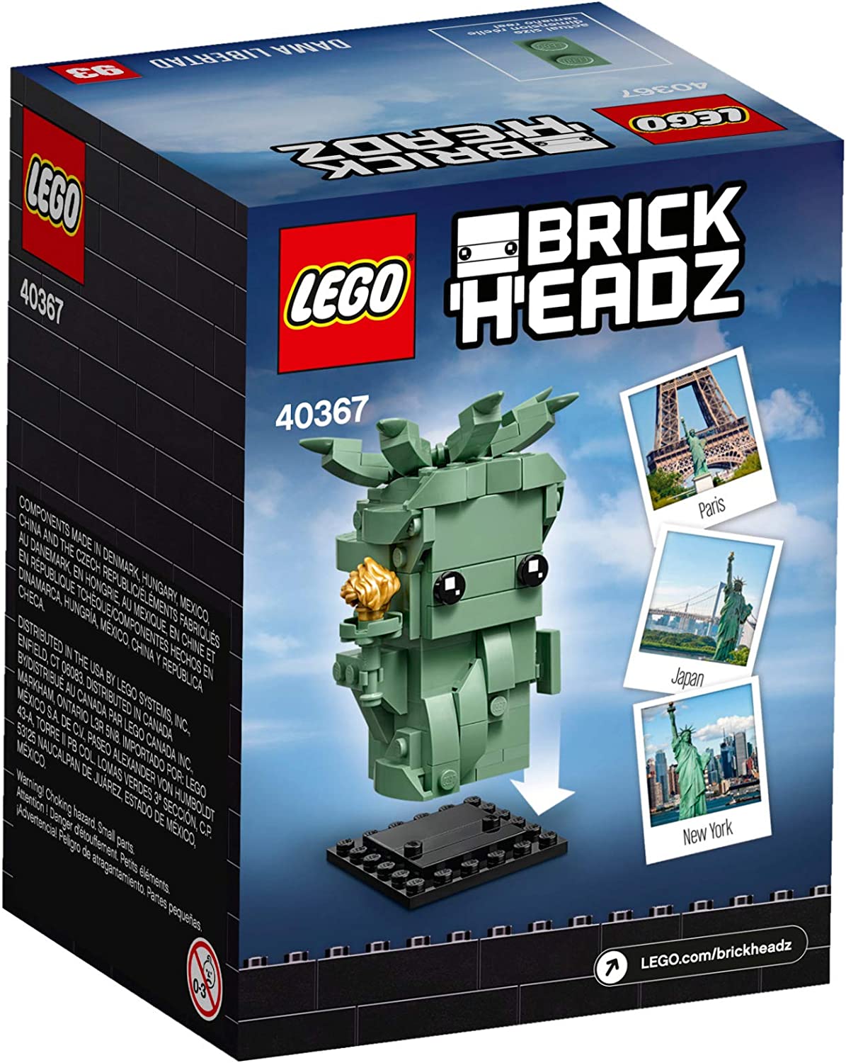 LEGO BrickHeadz: Lady Liberty - 153 Piece Building Kit [LEGO, #40367] LEGO LEGO   