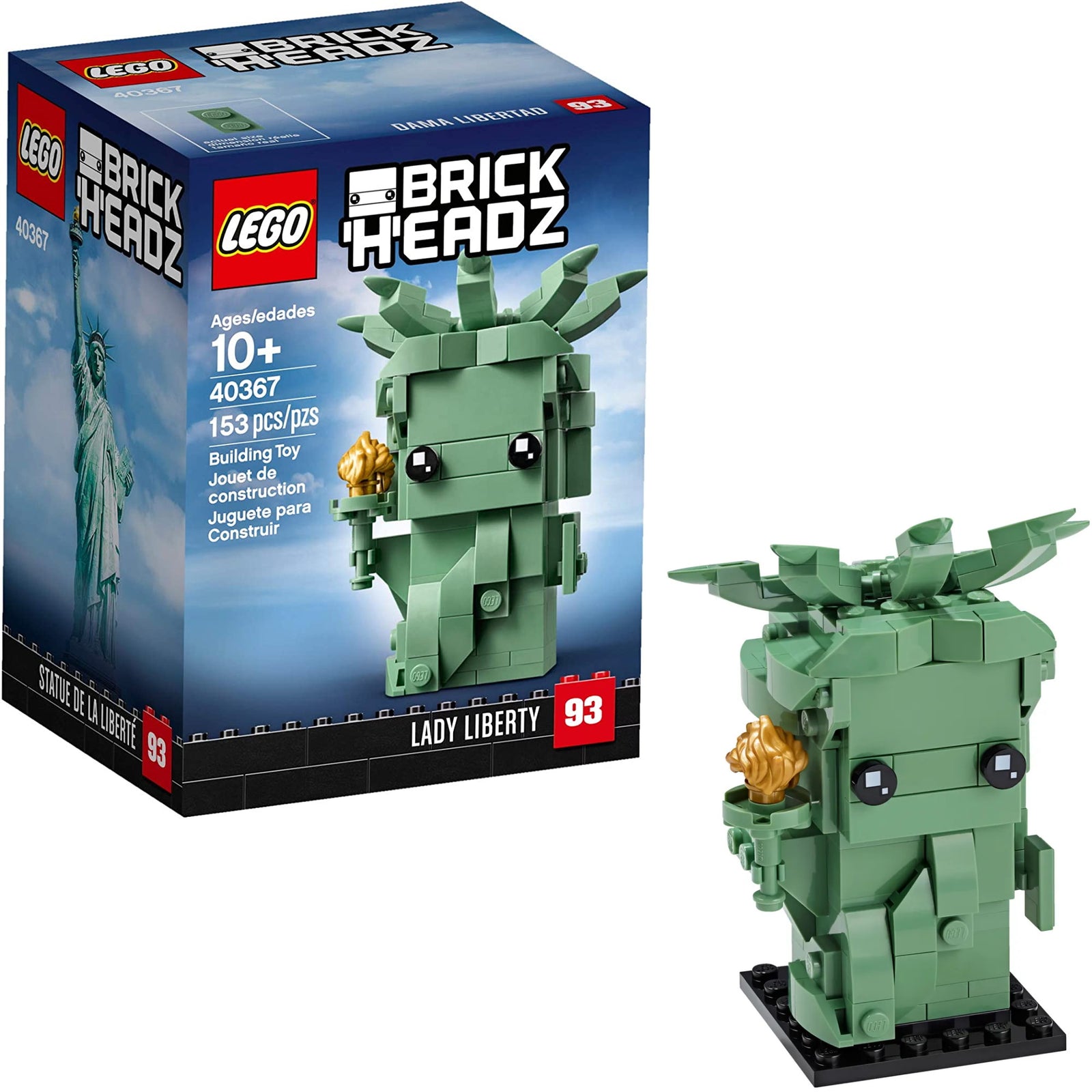 LEGO BrickHeadz: Lady Liberty - 153 Piece Building Kit [LEGO, #40367] LEGO LEGO   