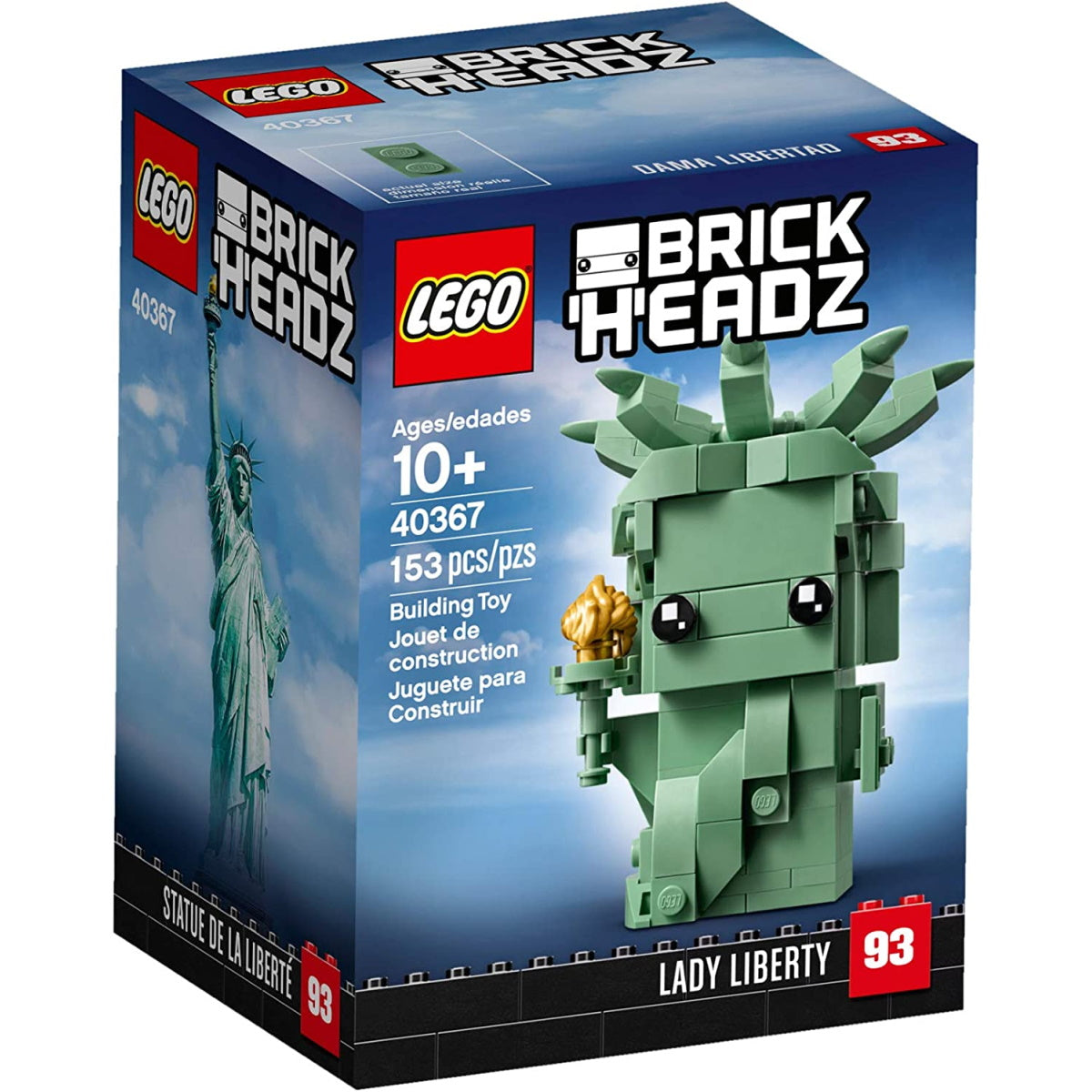 LEGO BrickHeadz: Lady Liberty - 153 Piece Building Kit [LEGO, #40367] LEGO LEGO   