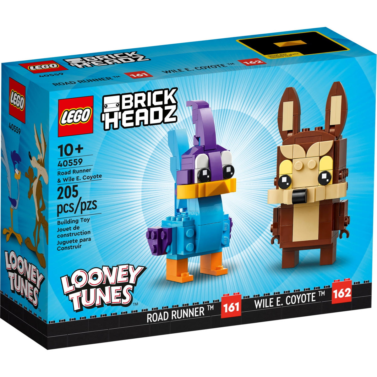 LEGO BrickHeadz: Road Runner & Wile E. Coyote - 205 Piece Building Kit [LEGO, #40559] LEGO LEGO   