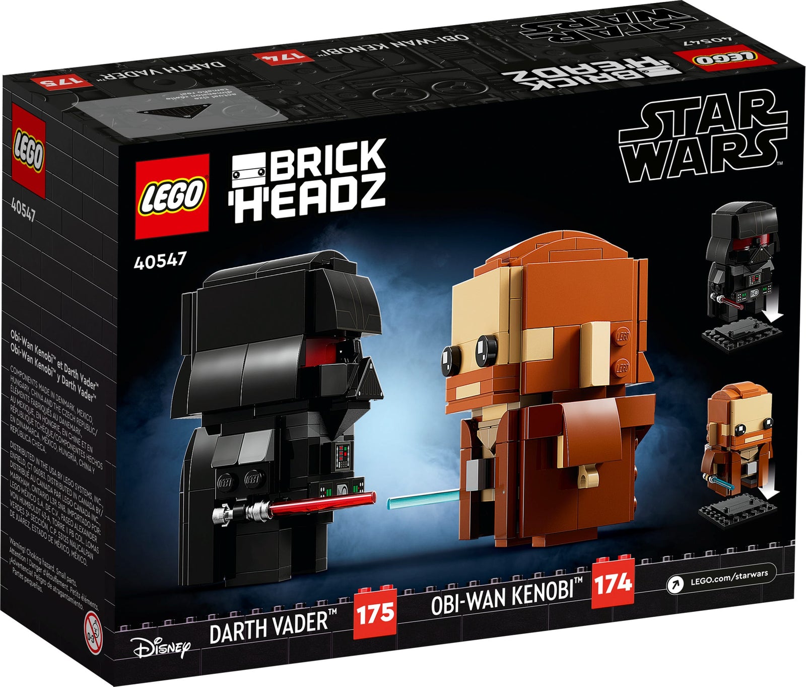 LEGO: BrickHeadz [Obi-Wan Kenobi & Darth Vader #40547] LEGO LEGO