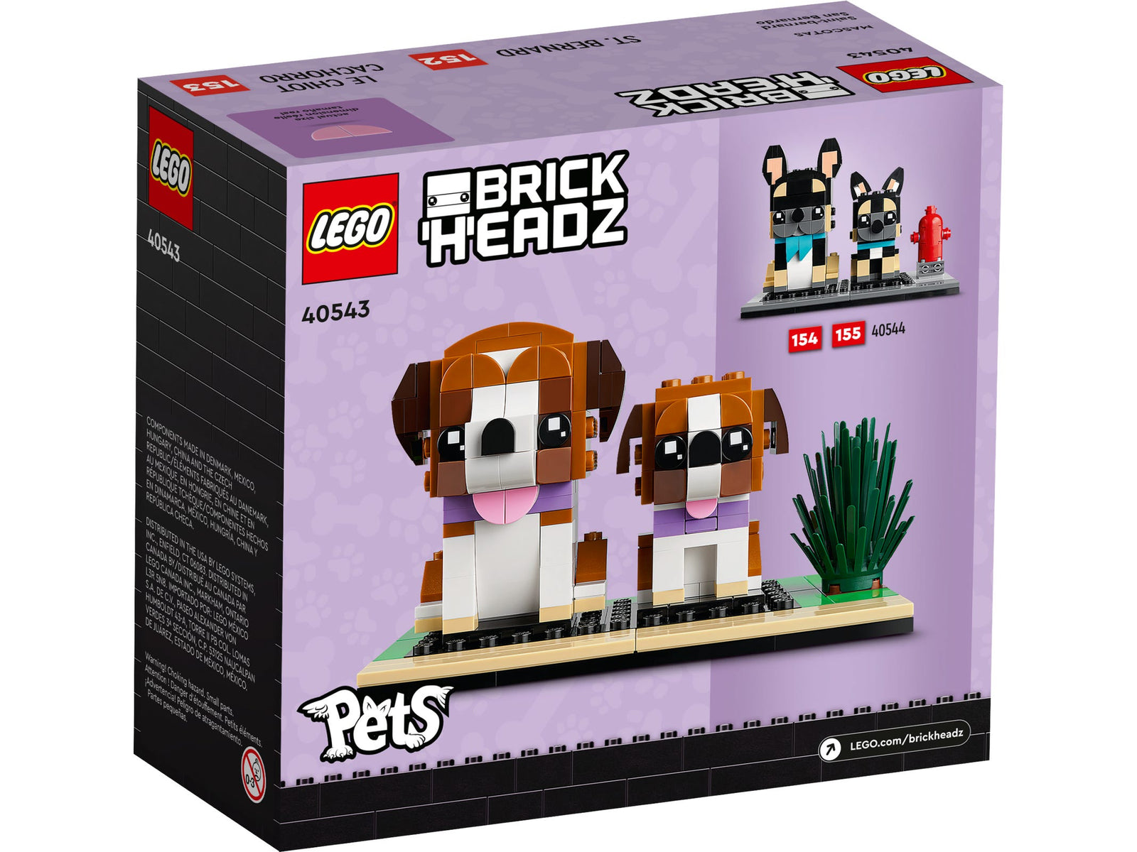 LEGO BrickHeadz: Pets - St. Bernard - 236 Piece Building Kit [LEGO, #40543] LEGO LEGO   