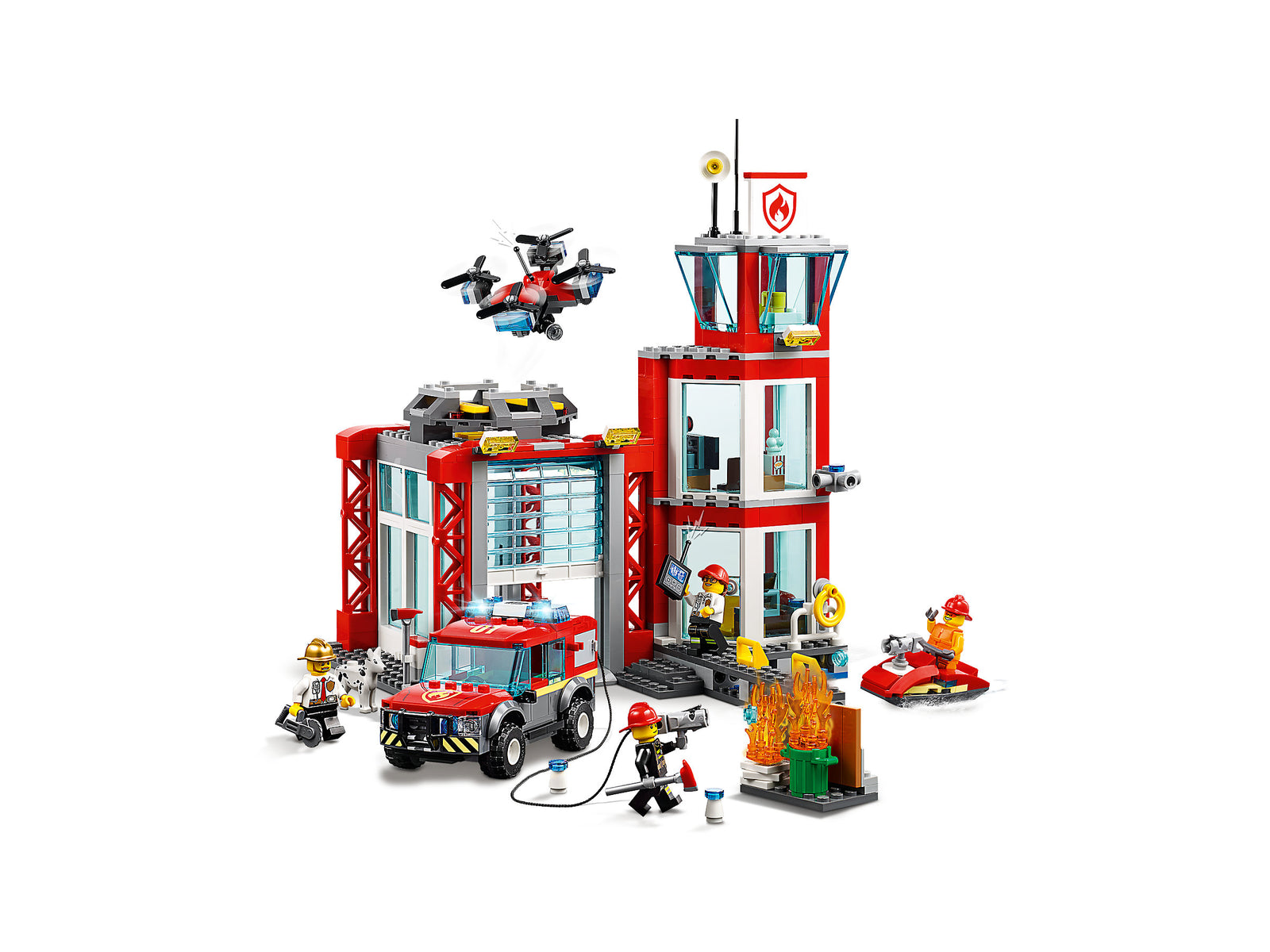 LEGO City: Fire Station - 509 Piece Building Kit [LEGO, #60215] LEGO LEGO   