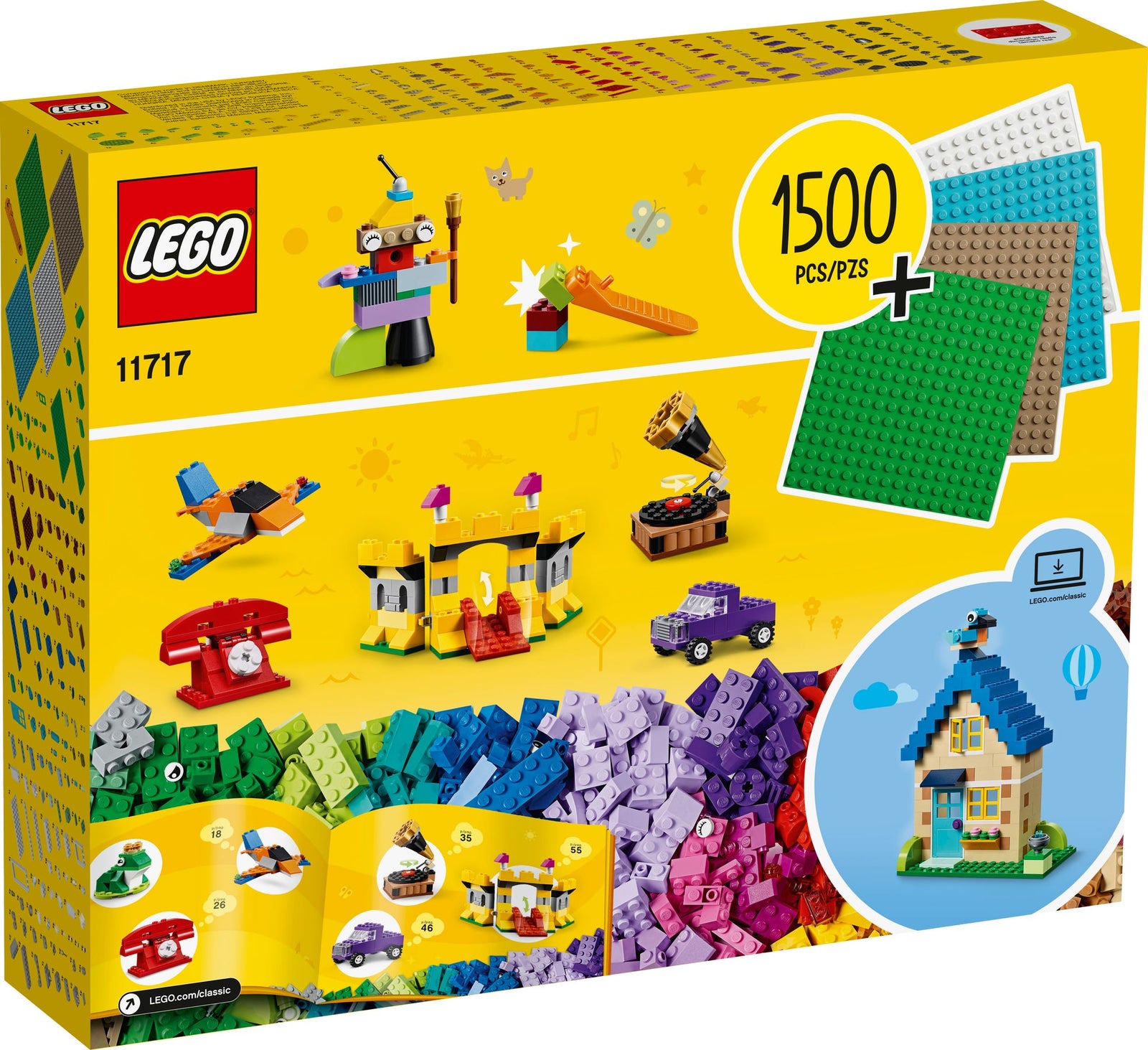 LEGO Classic: Bricks Bricks Plates - 1504 Piece Building Kit [LEGO, #11717] LEGO LEGO   