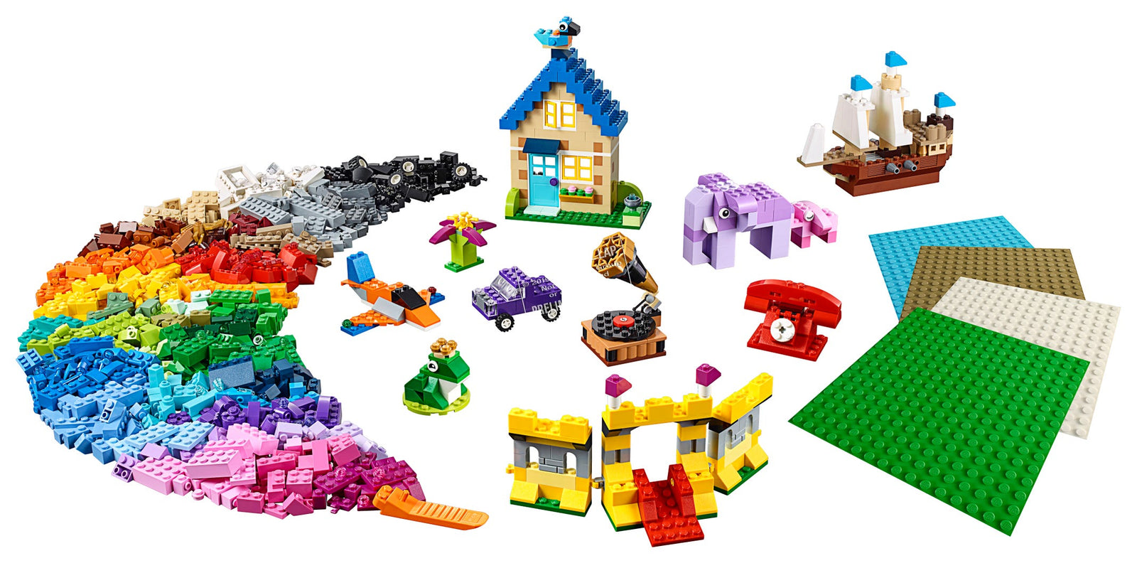 LEGO Classic: Bricks Bricks Plates - 1504 Piece Building Kit [LEGO, #11717] LEGO LEGO   