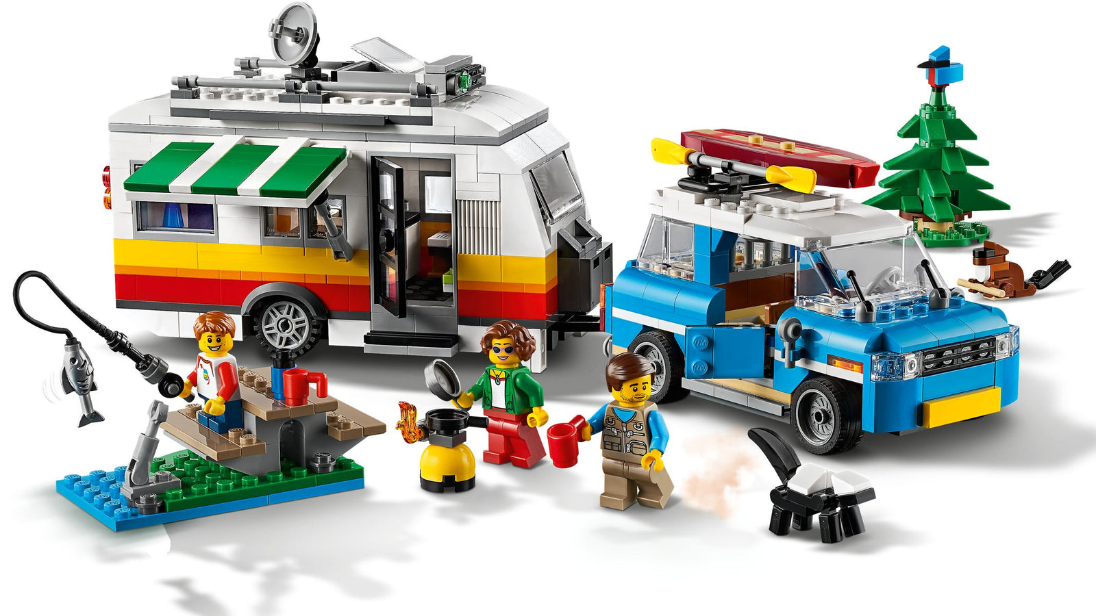 LEGO Creator: Caravan Family Holiday - 766 Piece 3-in-1 Building Set [LEGO, #31108 ] LEGO LEGO   
