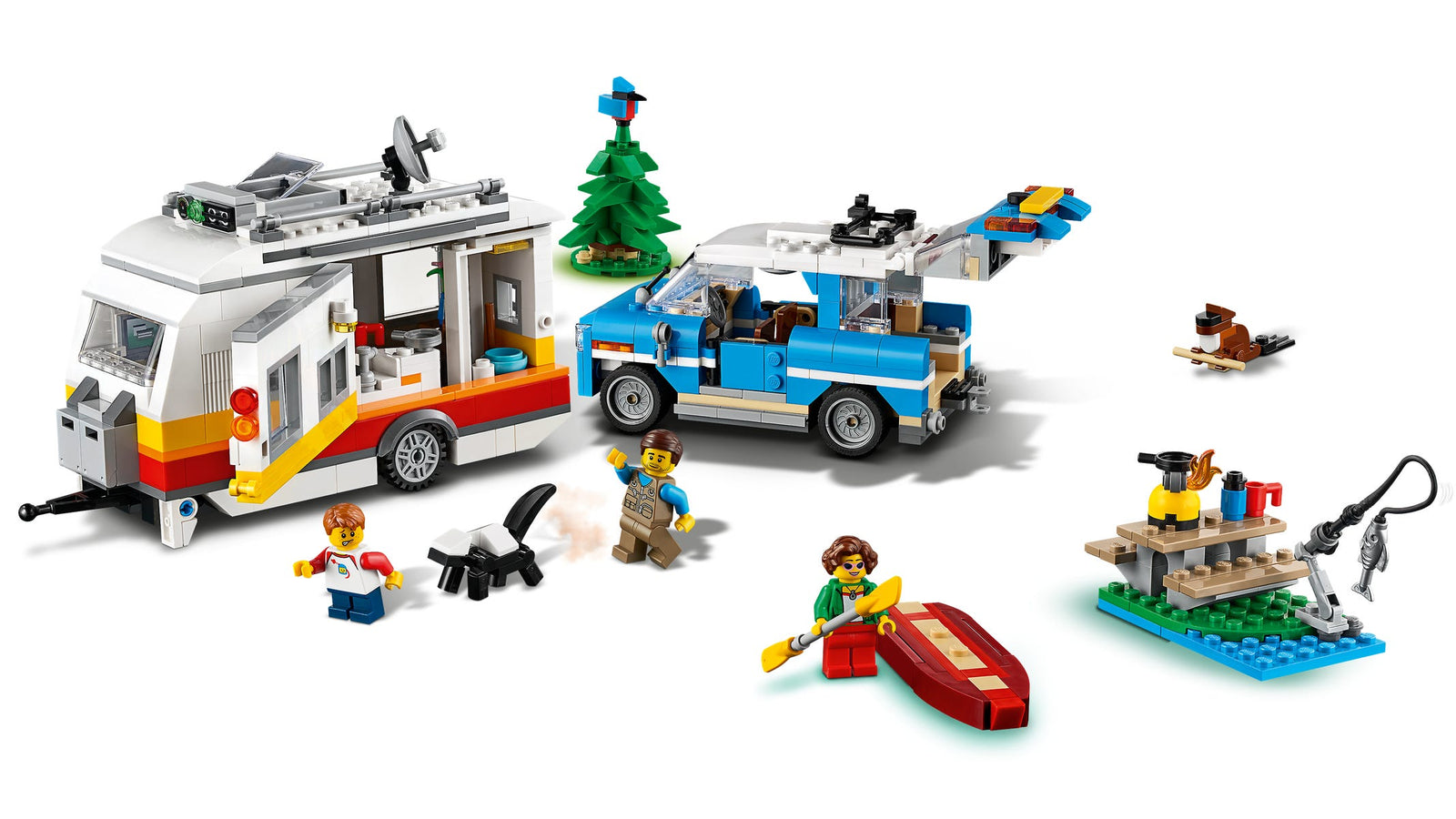 LEGO Creator: Caravan Family Holiday - 766 Piece 3-in-1 Building Set [LEGO, #31108 ] LEGO LEGO   