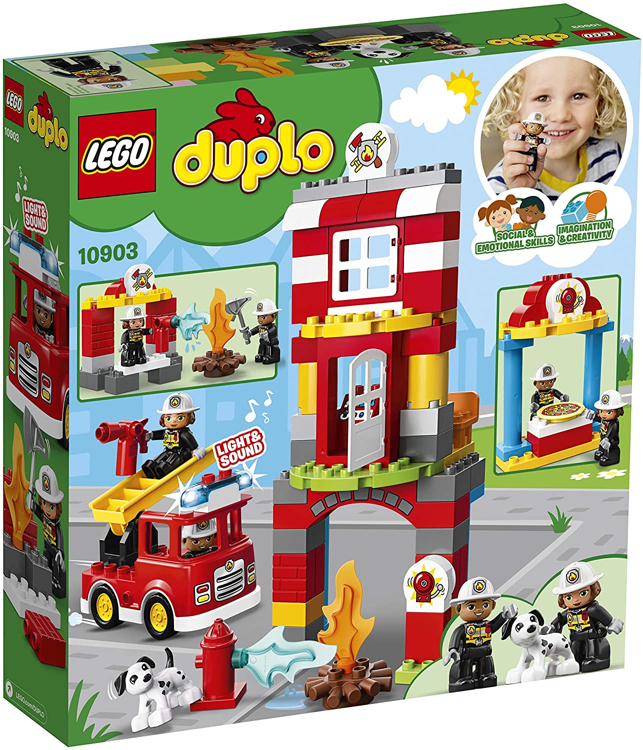 LEGO DUPLO: Fire Station - 76 Piece Building Kit [LEGO, #10903] LEGO LEGO   