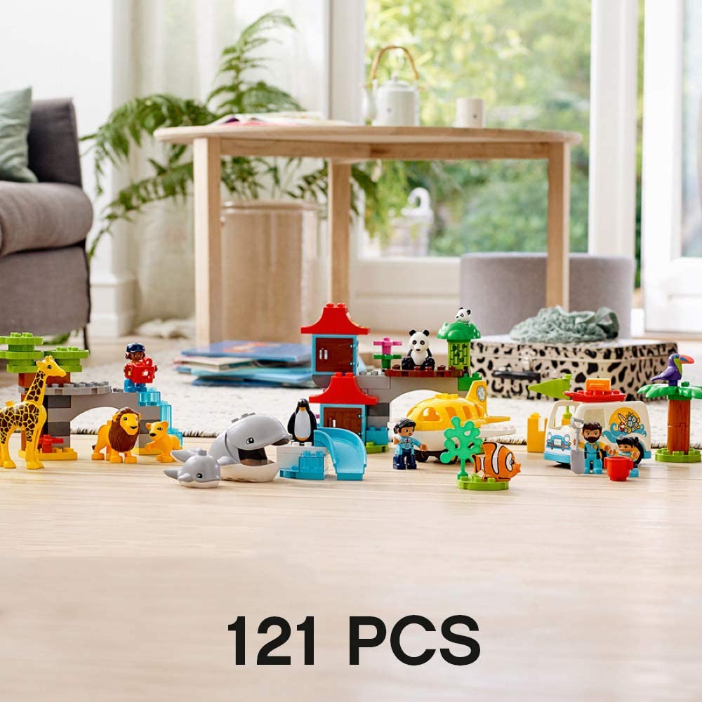 LEGO DUPLO: Town World Animals - 121 Pieces Building Kit [LEGO #10907] LEGO LEGO